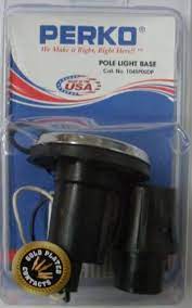 thumbnail image 2 of Perko Stainless Steel Threaded Collar Pole Light Mounting Base - 2 Pin - 1048P0SDP 2 of 4